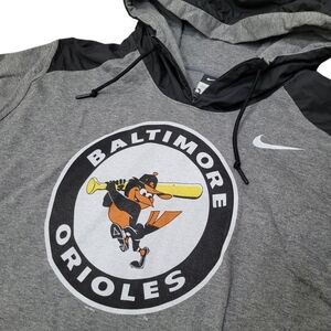 Nike 2016 Baltimore Orioles Black & Grey Hoodie Pull Over Size: XXL